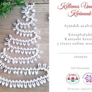 ajándék utalvány kanzashi online workshop